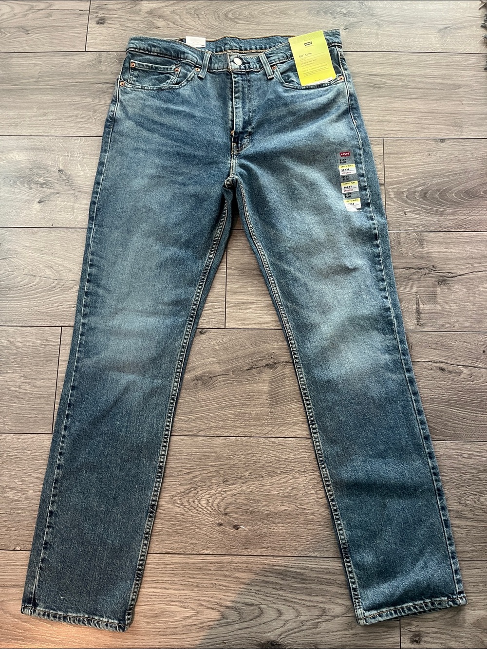 Levi's Men's Mid-Blue Slim Straight Jeans